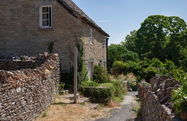 Cotswold village of Eastleach, Gloucestershire, England
