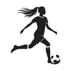 Female soccer player Vector25