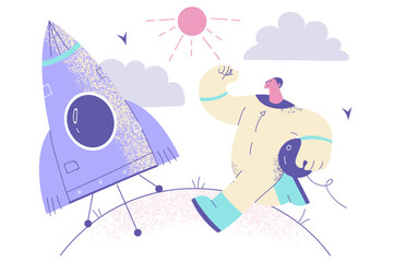 Planet exploration and Astronomy concept