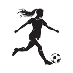Female soccer player Vector25