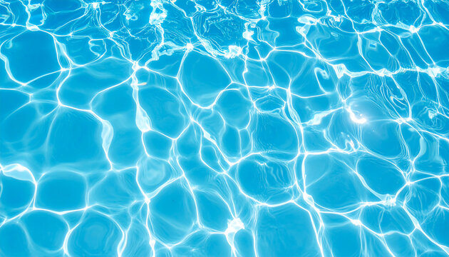 eau bleue et reflet de piscine ou lagon, texture arri&egrave;re-plan bleu turquoise