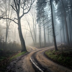 Obraz premium morning in the forest