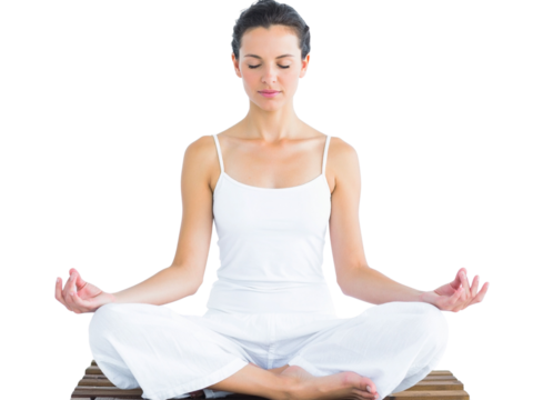 young woman doing yoga