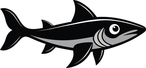 Muskellunge fish on white background