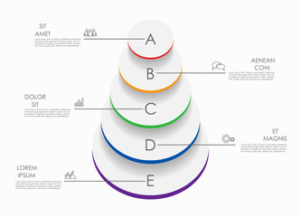 Fototapeta na wymiar Infographic design template with place for your data. Vector illustration.