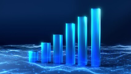 Business analytics  uptrend line graphs and financial chart investment.Stock growth graph chart and analysis of financial exchange stock market and economic data business investment. - Powered by Adobe