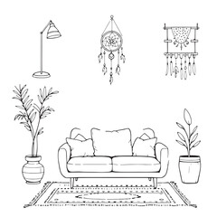 Boho Loft line art inspired minimalist design ideas today