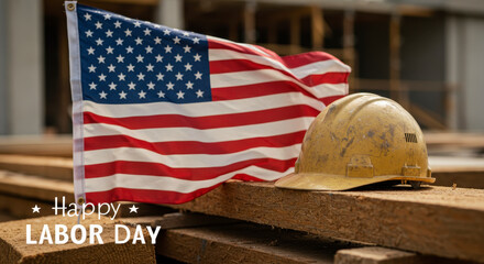 Celebrating American Labor Day with a Symbol of Hard Work and Dedication