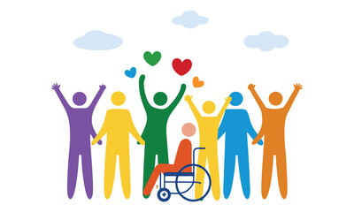 Inclusive Community & Accessibility Icons for Disability Awareness