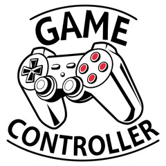 Vector art of game controller with modern design