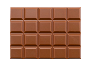 chocolate bar isolated on white