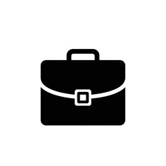 Abstract Office Briefcase Logo Clean Modern Lines Professional Corporate Success Icon