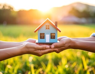 輝く家、幸せを運ぶ象徴の家