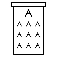 Eye Checkup Line Icons