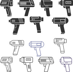 Barcode Scanner Flat Illustration in Modern Flat Style"