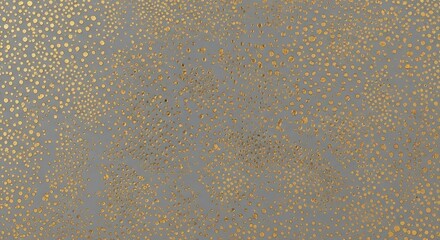Gray background with scattered small gold dots pattern