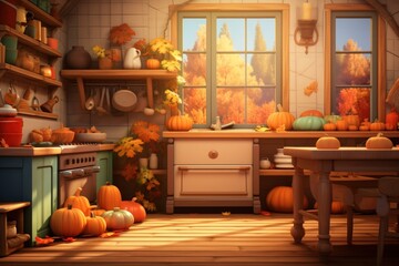 Kitchen thanksgiving vegetable pumpkin.