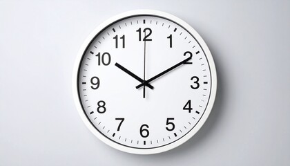 wall clock isolated on white