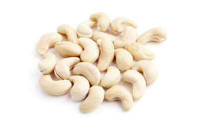cashew nut isolated on white