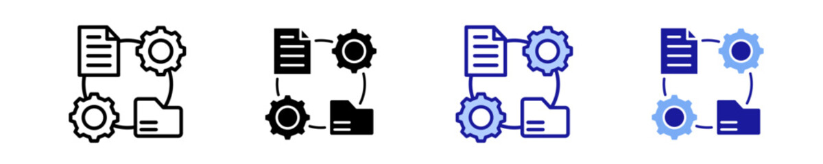 Data Analysis  Icon Set Multiple Style Collection
