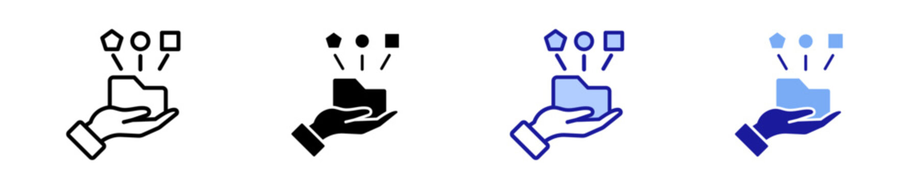 Data Mining  Icon Set Multiple Style Collection
