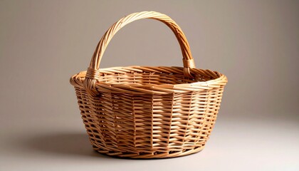 empty wicker basket