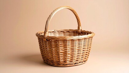 empty wicker basket