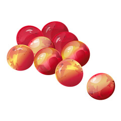 Camu Camu Berry. Exotic Amazon superfood fruit, rich in vitamin C, ideal for healthy lifestyle, nutrition, organic products, food packaging, recipes, diet blogs, and educational materials