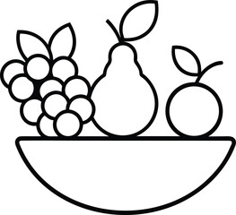 vector illustration of a pear