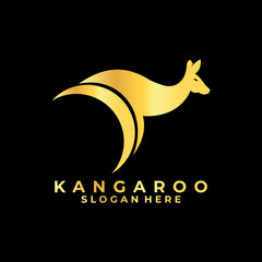 Kangaroo animal symbol logo design vector template. Kangaroo logo company