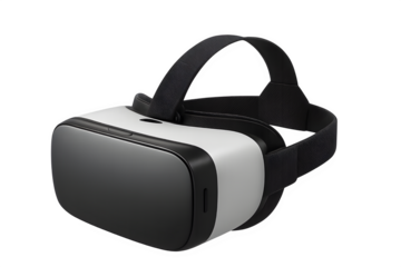 VR Headset Isolated on Transparent Background PNG, Virtual Reality Device, Gaming Technology, Metaverse Gear, Futuristic Tech

