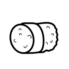 sushi nigiri outline graphic
