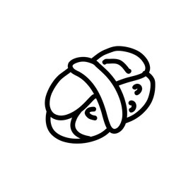 Hand-drawn sushi illustration