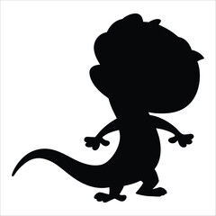 Oggy cartoon silhouette design.
