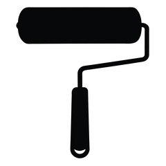 paint roller vector illustration