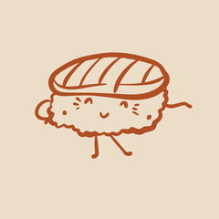 Sushi food ink Japanese cuisine	
