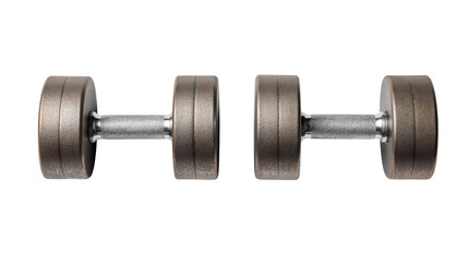 Fototapeta premium dumbbells on white background