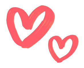 かわいい手書きのハートイラスト