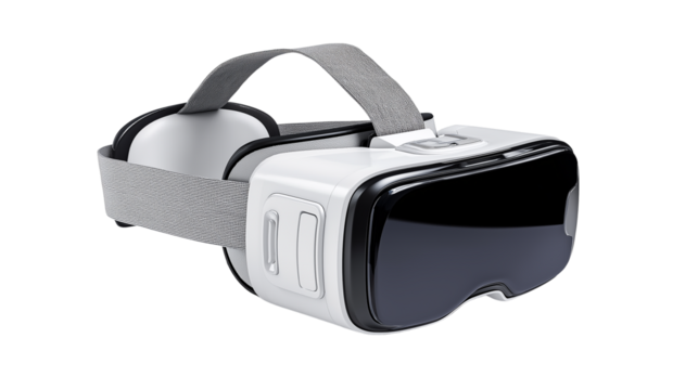 VR headset isolated on white background