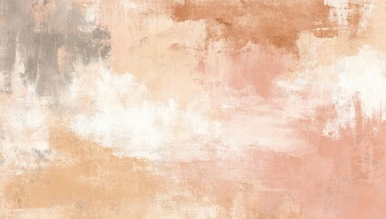 Fototapeta premium Abstract painted background, peach, beige, and gray hues