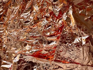 red and yellow leaves, gold background, rose gold