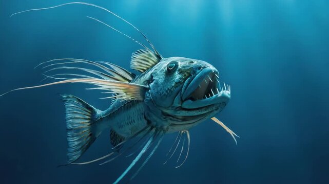 This features a Mahi Mahi, a deep-sea fish known for its vibrant colors and popularity in sport fishing. The painting style gives it an artistic quality that captures the essence of marine life.