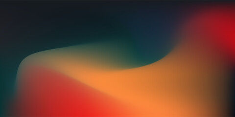 modern gradient green and colorful abstract. Dark Abstract Gradient Blur with Red and Orange Light