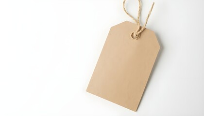 Paper tag with white background 