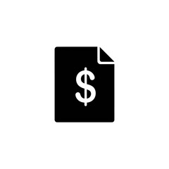 A metallic dollar symbol icon on a web button represents a business finance concept