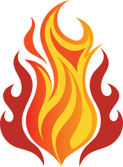 Fire flames illustration
