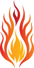 Fire flames illustration