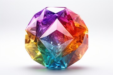 Fototapeta premium Bitcoin and rainbow ore gemstone crystal amethyst.