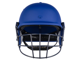 Protective Cricket Helmet Front View with Grill, Transparent PNG
