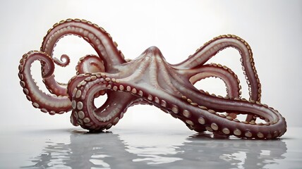 Obraz premium The tentacles on white background